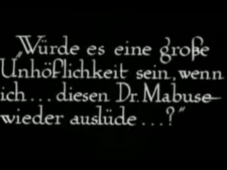 dr mabuse, genius of the game (1922)